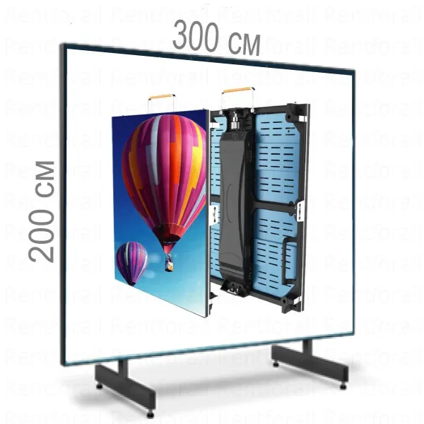 Аренда светодиодного экрана P3 Absen  3 х 2 м